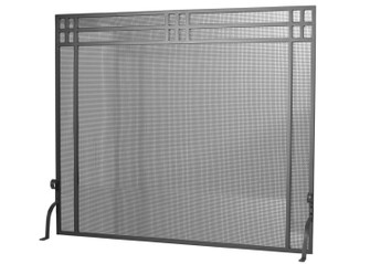 Prairie Fireplace Screen in Wrought Iron (57|98233)