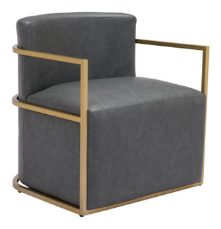 Xander Accent Chair in Gray, Gold (339|102054)