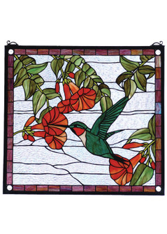 Hummingbird Window in Blue Ebna Orange Pbagwr (57|81540)