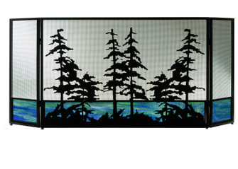 Tall Pines Fireplace Screen in Textured Black (57|81106)