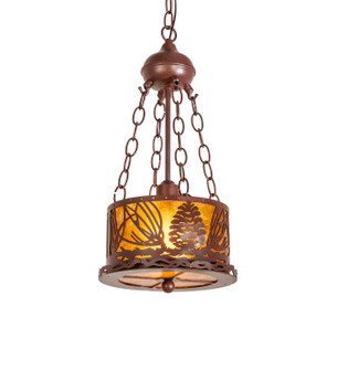 Mountain Pine One Light Inverted Pendant in Rust (57|77904)