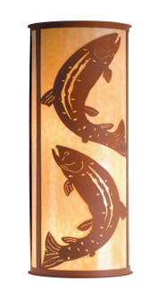 Leaping Trout Four Light Wall Sconce in Earth/Ba (57|77854)