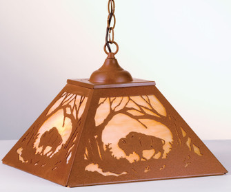 Buffalo At Dawn Two Light Pendant in Earth (57|73995)