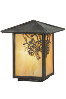 Winter Pine One Light Post Mount in Craftsman Verdigris (57|73549)