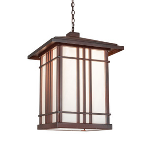 Tea House Pendant in Wrought Iron On Rust (57|73346)