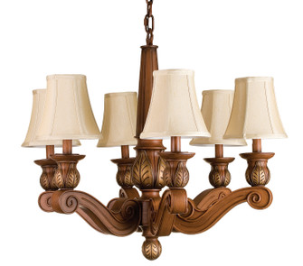 Kendall Six Light Chandelier in Portsmouth Cherry (57|71471)