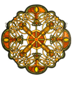 Galway Medallion Window in Haca Ha Amber Amber (57|71235)