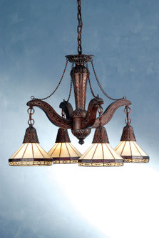 Crestwood Four Light Chandelier in Antique Copper (57|71218)