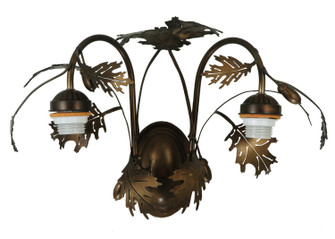 Greenbriar Oak Two Light Wall Sconce in Antique Copper (57|68931)