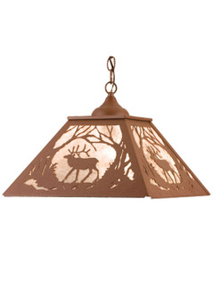 Elk At Dawn Two Light Pendant in Rust (57|68576)