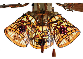 Jeweled Grape Fan Light Shade in Antique Brass (57|67013)