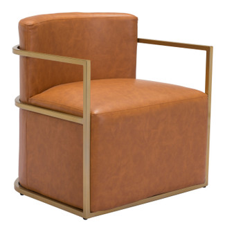 Xander Accent Chair in Brown, Gold (339|102053)