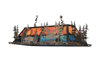 Moose Through The Trees Six Light Pendant in Antique Copper (57|66123)