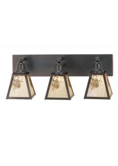 Winter Pine Three Light Wall Sconce in Mahogany Bronze (57|52459)