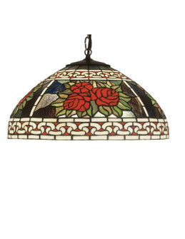 Roses & Scrolls One Light Pendant in Mahogany Bronze (57|51866)