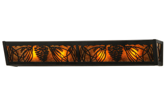 Mountain Pine Four Light Vanity in Textured Black (57|51019)
