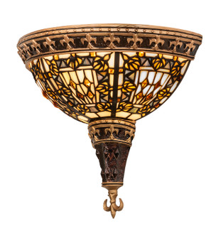 Fleur-De-Lis Two Light Wall Sconce in Mahogany Bronze/ Gold & Brown (57|50243)