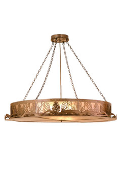 Mountain Pine Six Light Semi-Flushmount in Antique Copper (57|49247)