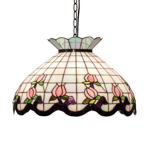 Roseborder Three Light Pendant in Mahogany Bronze (57|46579)