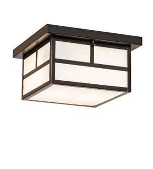 Hyde Park Two Light Flushmount in Craftsman Brown (57|38558)