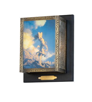 Maxfield Parrish One Light Wall Sconce in Textured Black/Antique Brass (57|38382)