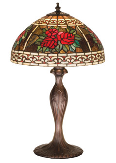 Roses & Scrolls One Light Table Lamp in Craftsman Brown (57|37789)