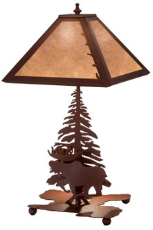 Moose On The Loose Table Lamp in Rust/Silver Mica (57|32526)