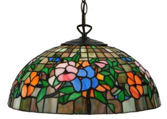 Hanging Pansy One Light Pendant in Mahogany Bronze (57|31105)