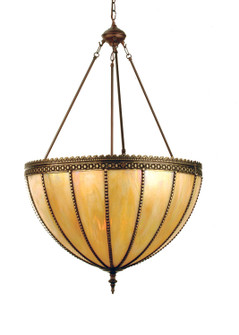 Gothic Three Light Inverted Pendant in Craftsman Brown (57|28692)