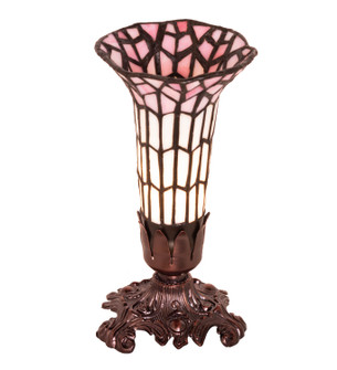 Stained Glass Pond Lily Mini Lamp in Mahogany Bronze (57|27679)