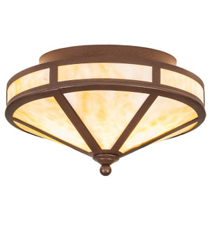 Craftsman Prime Two Light Flushmount in Cafe Noir (57|260817)