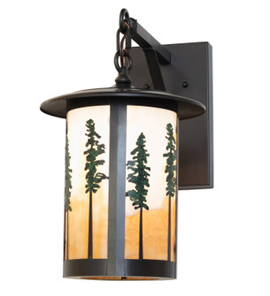 Fulton One Light Wall Sconce in Craftsman Brown/Green Trees (57|260345)