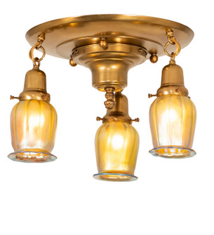 Revival Three Light Flushmount in Polished Brass (57|255378)