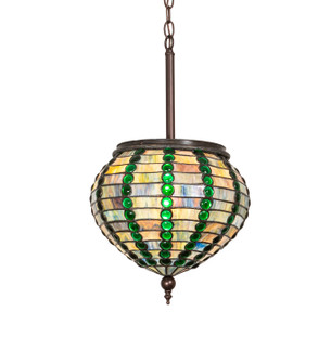 Jeweled Beehive One Light Pendant in Mahogany Bronze (57|254233)