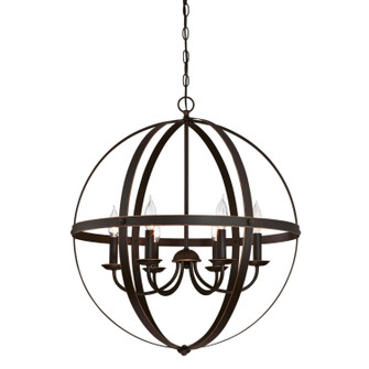 Stella Mira Six Light Chandelier in Oil Rubbed Bronze With Highlights (88|6328200)