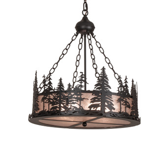 Tall Pines Four Light Pendant in Textured Black (57|252351)