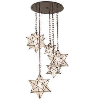 Moravian Star Five Light Pendant in Timeless Bronze (57|251978)