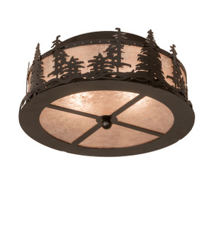Tall Pines Two Light Flushmount in Textured Black (57|251453)