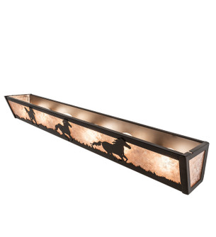 Running Horses Six Light Vanity in Oil Rubbed Bronze (57|250531)