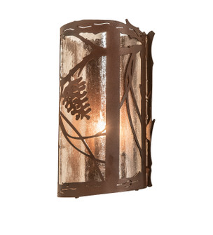 Whispering Pines One Light Wall Sconce in Wrought Iron On Rust (57|250106)