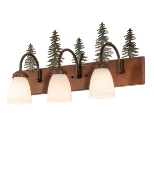 Three Light Vanity in Wrought Iron On Rust (57|249424)