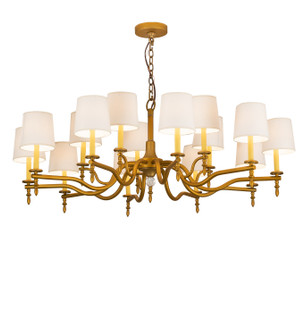 Toby 15 Light Chandelier in Matte Gold Over Chrome (57|249104)
