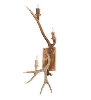 Antlers Three Light Wall Sconce in Naturally Shed/Sun Bleached (57|247843)