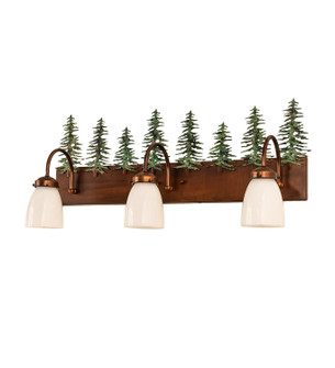 Tall Pines Three Light Vanity in Vintage Copper/Green Trees (57|247392)