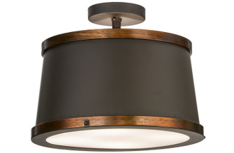 Cilindro Four Light Semi-Flushmount in Oil Rubbed Bronze & Copper Accents (57|246740)