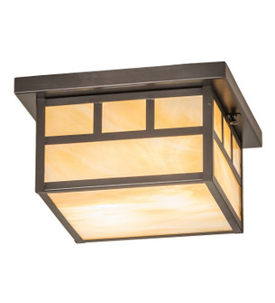 Hyde Park Two Light Flushmount in Craftsman Brown (57|243310)