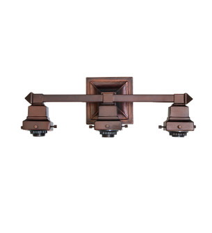Mission Three Light Vanity Hardware in Mahogany Bronze (57|24280)