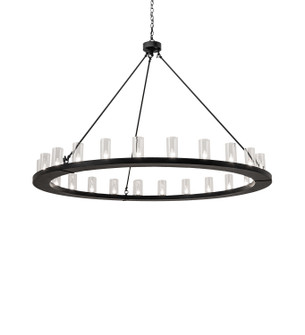Loxley 24 Light Chandelier in Textured Black (57|242137)