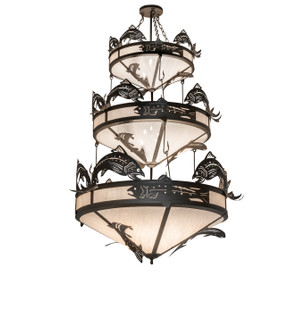 Catch of the Day 18 Light Chandelier in Oil Rubbed Bronze/Industrial Steel (57|240759)