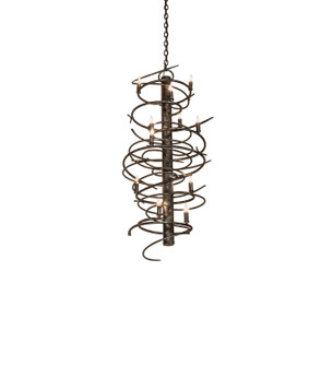 Cyclone 12 Light Chandelier in Gunmetal (57|240052)